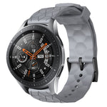 Cinturino per orologio in silicone tinta unita con motivo a calcio da 22 mm, For Samsung Galaxy Watch3 45mm, For Samsung Galaxy Watch 46mm