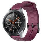 Cinturino per orologio in silicone tinta unita con motivo a calcio da 22 mm, For Samsung Galaxy Watch3 45mm, For Samsung Galaxy Watch 46mm
