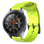 Cinturino per orologio in silicone tinta unita con motivo a calcio da 22 mm, For Samsung Galaxy Watch3 45mm, For Samsung Galaxy Watch 46mm