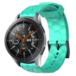 Cinturino per orologio in silicone tinta unita con motivo a calcio da 22 mm, For Samsung Galaxy Watch3 45mm, For Samsung Galaxy Watch 46mm