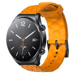 Cinturino per orologio in silicone tinta unita con motivo a calcio da 22 mm, For Xiaomi MI Watch S1, For Xiaomi MI Watch S1 Pro