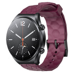Cinturino per orologio in silicone tinta unita con motivo a calcio da 22 mm, For Xiaomi MI Watch S1, For Xiaomi MI Watch S1 Pro