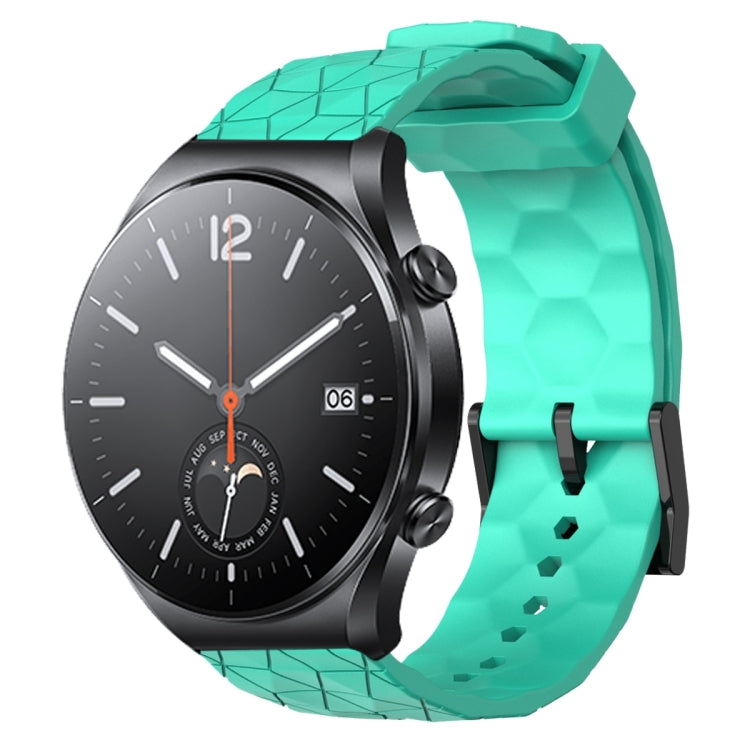 Cinturino per orologio in silicone tinta unita con motivo a calcio da 22 mm, For Xiaomi MI Watch S1, For Xiaomi MI Watch S1 Pro