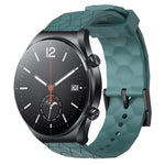 Cinturino per orologio in silicone tinta unita con motivo a calcio da 22 mm, For Xiaomi MI Watch S1, For Xiaomi MI Watch S1 Pro