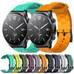 Cinturino per orologio in silicone tinta unita con motivo a calcio da 22 mm, For Xiaomi MI Watch S1, For Xiaomi MI Watch S1 Pro