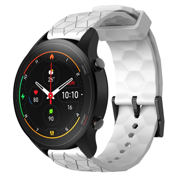 Cinturino per orologio in silicone tinta unita con motivo a calcio da 22 mm, For Xiaomi MI Watch S1, For Xiaomi MI Watch S1 Pro