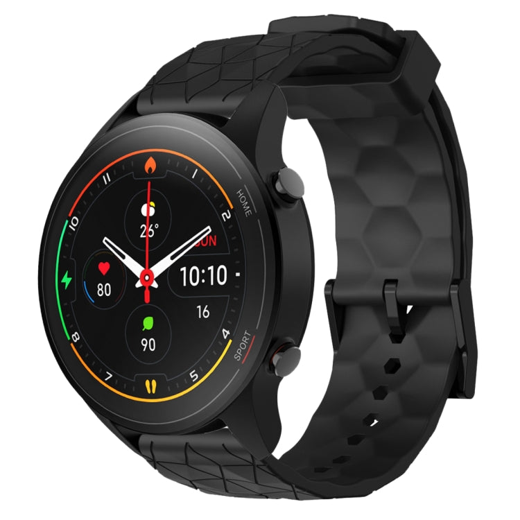 Cinturino per orologio in silicone tinta unita con motivo a calcio da 22 mm, For Xiaomi MI Watch S1, For Xiaomi MI Watch S1 Pro