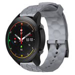 Cinturino per orologio in silicone tinta unita con motivo a calcio da 22 mm, For Xiaomi MI Watch S1, For Xiaomi MI Watch S1 Pro