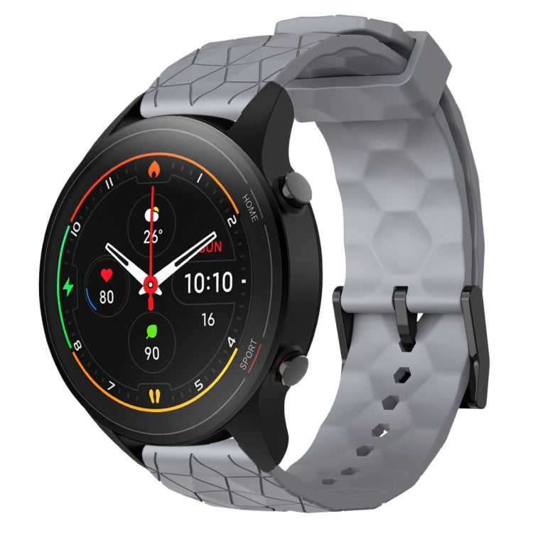 Cinturino per orologio in silicone tinta unita con motivo a calcio da 22 mm, For Xiaomi MI Watch S1, For Xiaomi MI Watch S1 Pro