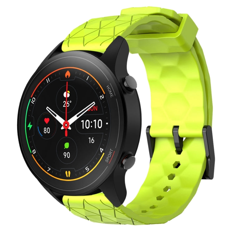 Cinturino per orologio in silicone tinta unita con motivo a calcio da 22 mm, For Xiaomi MI Watch S1, For Xiaomi MI Watch S1 Pro