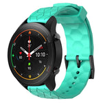 Cinturino per orologio in silicone tinta unita con motivo a calcio da 22 mm, For Xiaomi MI Watch S1, For Xiaomi MI Watch S1 Pro