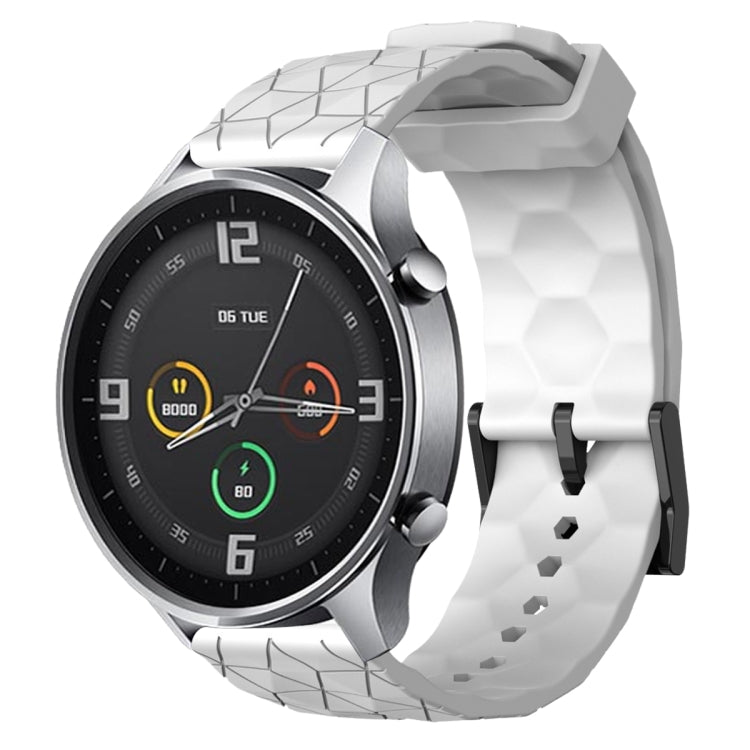 Cinturino per orologio in silicone tinta unita con motivo a calcio da 22 mm, For Xiaomi MI Watch Color