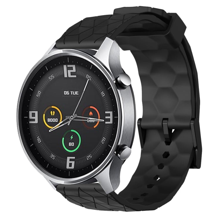 Cinturino per orologio in silicone tinta unita con motivo a calcio da 22 mm, For Xiaomi MI Watch Color