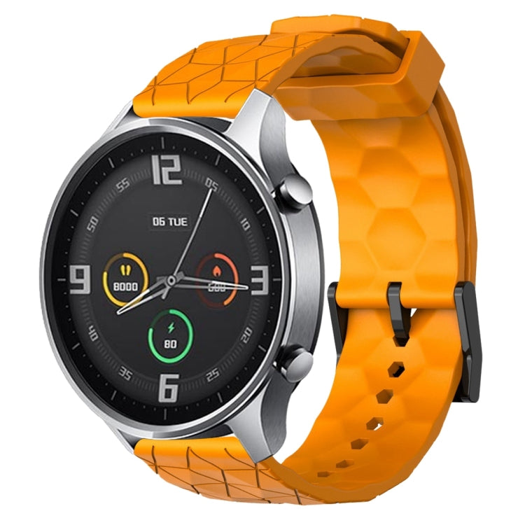 Cinturino per orologio in silicone tinta unita con motivo a calcio da 22 mm, For Xiaomi MI Watch Color