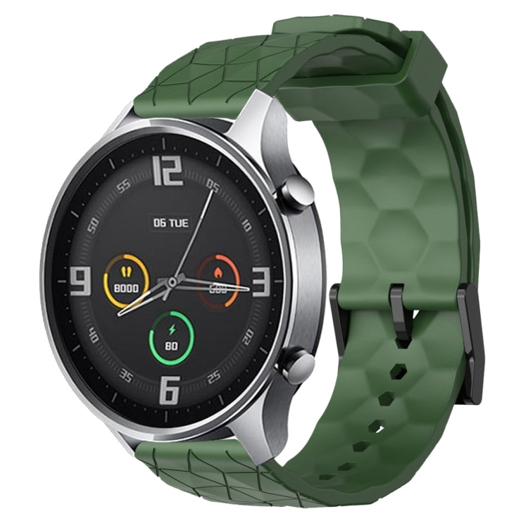 Cinturino per orologio in silicone tinta unita con motivo a calcio da 22 mm, For Xiaomi MI Watch Color