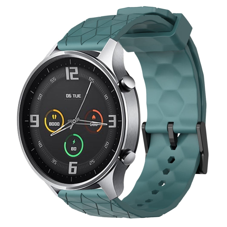Cinturino per orologio in silicone tinta unita con motivo a calcio da 22 mm, For Xiaomi MI Watch Color