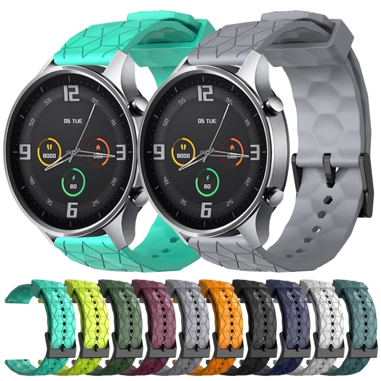 Cinturino per orologio in silicone tinta unita con motivo a calcio da 22 mm, For Xiaomi MI Watch Color