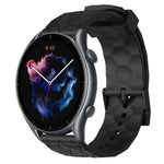 Cinturino per orologio in silicone tinta unita con motivo a calcio da 22 mm, For Amazfit GTR 3 Pro, For Amazfit GTR 2e