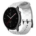 Cinturino per orologio in silicone tinta unita con motivo a calcio da 22 mm, For Amazfit GTR 3 Pro, For Amazfit GTR 2e