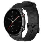 Cinturino per orologio in silicone tinta unita con motivo a calcio da 22 mm, For Amazfit GTR 3 Pro, For Amazfit GTR 2e