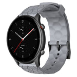 Cinturino per orologio in silicone tinta unita con motivo a calcio da 22 mm, For Amazfit GTR 3 Pro, For Amazfit GTR 2e