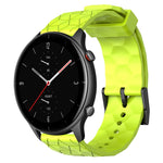 Cinturino per orologio in silicone tinta unita con motivo a calcio da 22 mm, For Amazfit GTR 3 Pro, For Amazfit GTR 2e