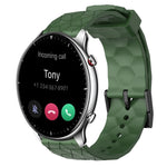 Cinturino per orologio in silicone tinta unita con motivo a calcio da 22 mm, For Amazfit GTR 2, For Amazfit 3