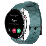 Cinturino per orologio in silicone tinta unita con motivo a calcio da 22 mm, For Amazfit GTR 2, For Amazfit 3
