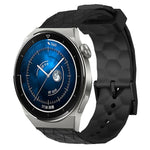 Cinturino per orologio in silicone tinta unita con motivo a calcio da 22 mm, For Huawei Watch GT3 Pro 46mm, For Huawei Watch GT3 46mm