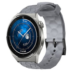Cinturino per orologio in silicone tinta unita con motivo a calcio da 22 mm, For Huawei Watch GT3 Pro 46mm, For Huawei Watch GT3 46mm