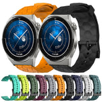 Cinturino per orologio in silicone tinta unita con motivo a calcio da 22 mm, For Huawei Watch GT3 Pro 46mm, For Huawei Watch GT3 46mm