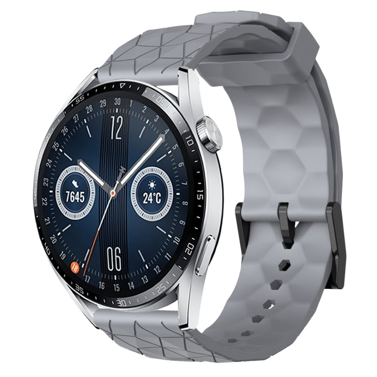 Cinturino per orologio in silicone tinta unita con motivo a calcio da 22 mm, For Huawei Watch GT3 Pro 46mm, For Huawei Watch GT3 46mm