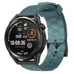 Cinturino per orologio in silicone tinta unita con motivo a calcio da 22 mm, For Huawei Watch GT Runner, For Huawei Watch 3