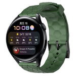 Cinturino per orologio in silicone tinta unita con motivo a calcio da 22 mm, For Huawei Watch GT Runner, For Huawei Watch 3