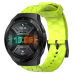Cinturino per orologio in silicone tinta unita con motivo a calcio da 22 mm, For Huawei Watch GT 2E, For Huawei GT2 46mm