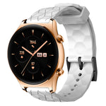 Cinturino per orologio in silicone tinta unita con motivo a calcio da 22 mm, For Honor Watch GS 3, For Honor Watch GS Pro