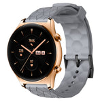 Cinturino per orologio in silicone tinta unita con motivo a calcio da 22 mm, For Honor Watch GS 3, For Honor Watch GS Pro