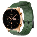 Cinturino per orologio in silicone tinta unita con motivo a calcio da 22 mm, For Honor Watch GS 3, For Honor Watch GS Pro