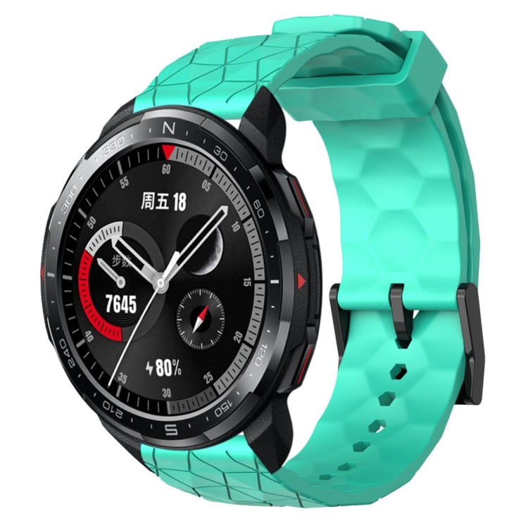 Cinturino per orologio in silicone tinta unita con motivo a calcio da 22 mm, For Honor Watch GS 3, For Honor Watch GS Pro