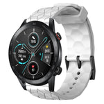 Cinturino per orologio in silicone tinta unita con motivo a calcio da 22 mm, For Honor Magic Watch 2 46mm, For Honor Watch Dream