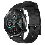 Cinturino per orologio in silicone tinta unita con motivo a calcio da 22 mm, For Honor Magic Watch 2 46mm, For Honor Watch Dream