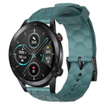 Cinturino per orologio in silicone tinta unita con motivo a calcio da 22 mm, For Honor Magic Watch 2 46mm, For Honor Watch Dream