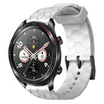 Cinturino per orologio in silicone tinta unita con motivo a calcio da 22 mm, For Honor Magic Watch 2 46mm, For Honor Watch Dream