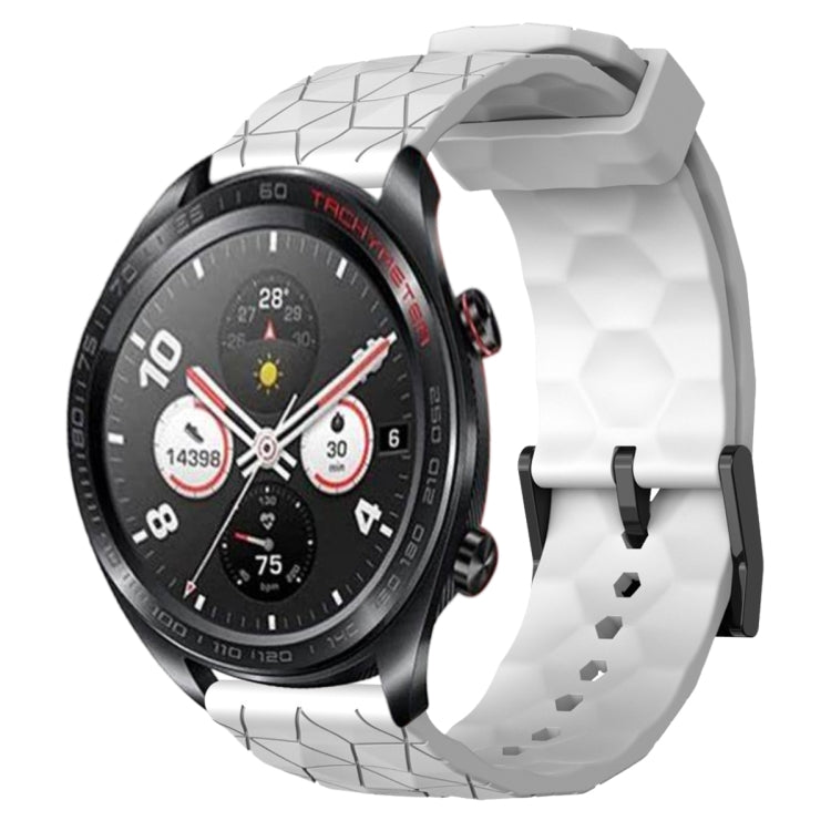 Cinturino per orologio in silicone tinta unita con motivo a calcio da 22 mm, For Honor Magic Watch 2 46mm, For Honor Watch Dream