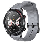 Cinturino per orologio in silicone tinta unita con motivo a calcio da 22 mm, For Honor Magic Watch 2 46mm, For Honor Watch Dream