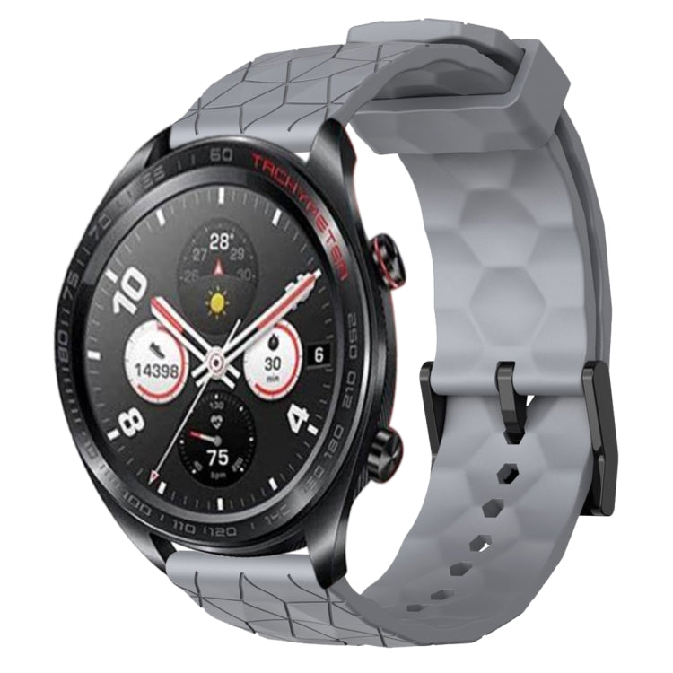 Cinturino per orologio in silicone tinta unita con motivo a calcio da 22 mm, For Honor Magic Watch 2 46mm, For Honor Watch Dream