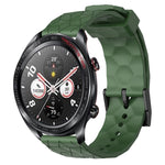 Cinturino per orologio in silicone tinta unita con motivo a calcio da 22 mm, For Honor Magic Watch 2 46mm, For Honor Watch Dream