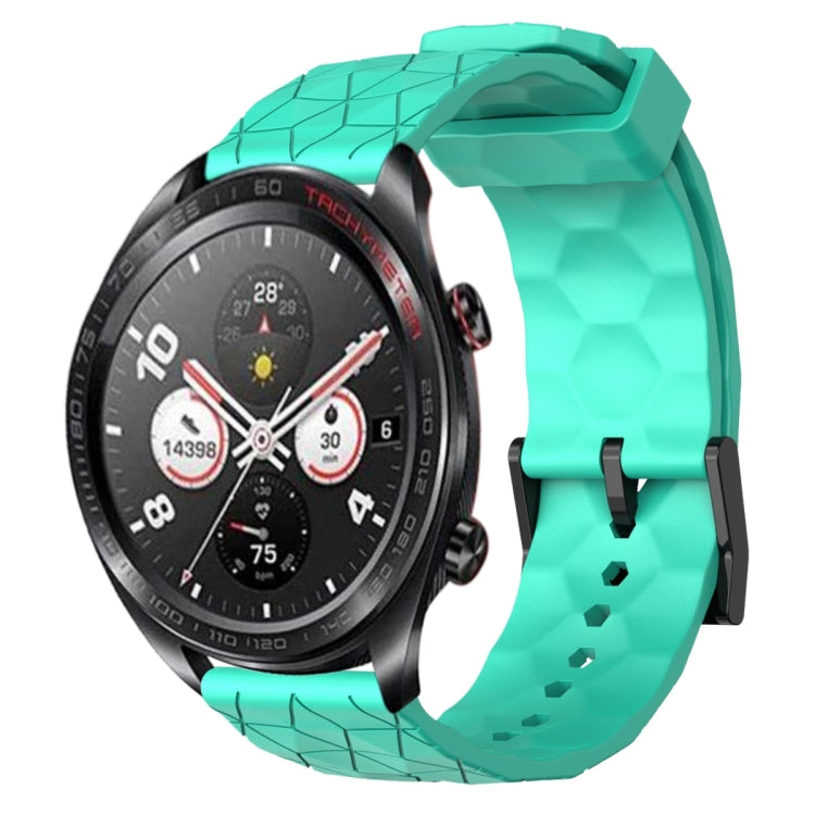 Cinturino per orologio in silicone tinta unita con motivo a calcio da 22 mm, For Honor Magic Watch 2 46mm, For Honor Watch Dream