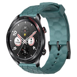 Cinturino per orologio in silicone tinta unita con motivo a calcio da 22 mm, For Honor Magic Watch 2 46mm, For Honor Watch Dream