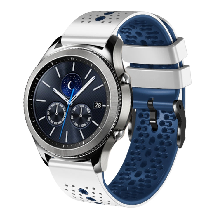 Cinturino silicone bicolore traforato 22 mm Samsung Gear S3